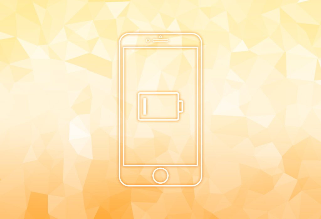 スマホのイラスト　電池マーク