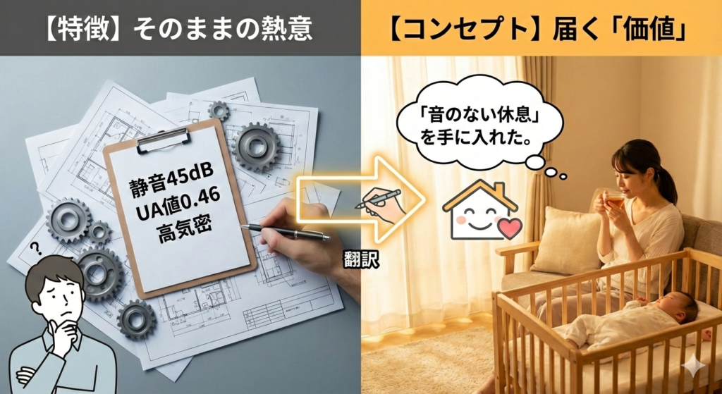 「いい製品」というだけでは、もう届かない。「特徴」を「コンセプト」へ変換する技術とは？