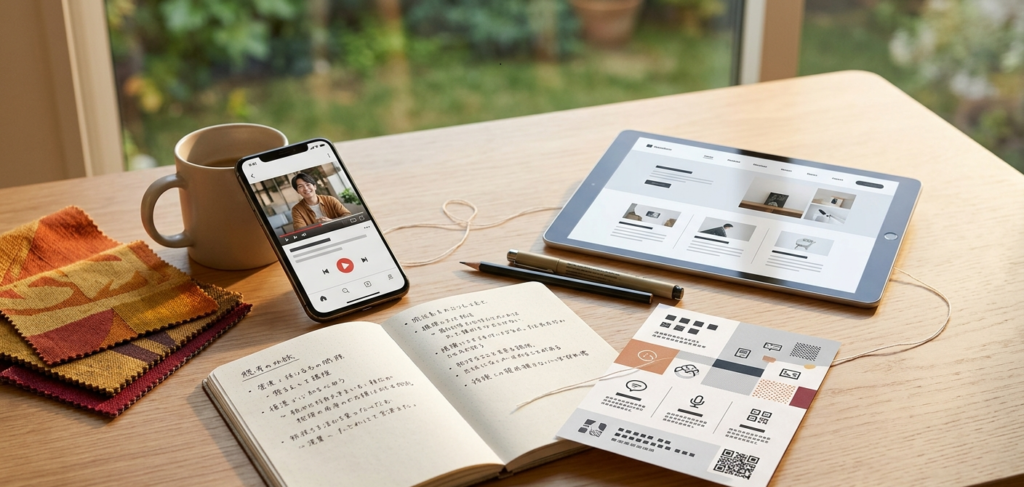 チラシ・Web・動画、どれを先にやるべき？販促で迷った時の「設計図」の描き方